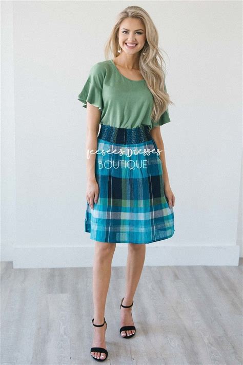 summer picnic plaid aline skirt modest skirt for church modest bridesmaids dresses modest