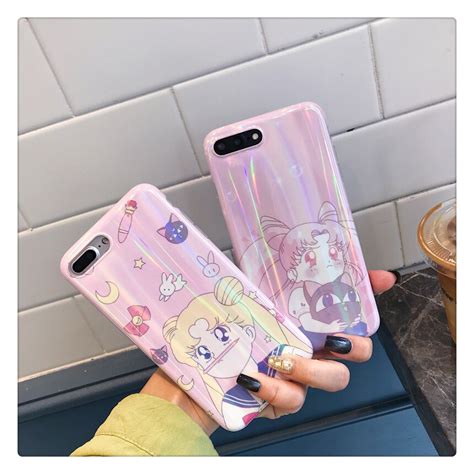 Gimfun Pink Laser Painting Beautiful Girl Phone Case For Iphone X 8
