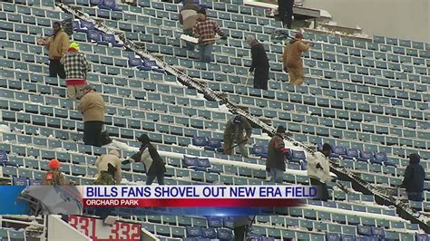 Bills Fans Help Shovel Snow At New Era Field Ahead Of Game Day Youtube