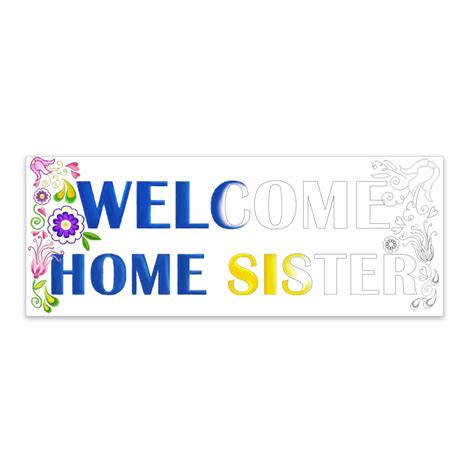 Download and print these missionary coloring pages for free. Coloring Missionary Banner - Sister in LDS Welcome Home ...
