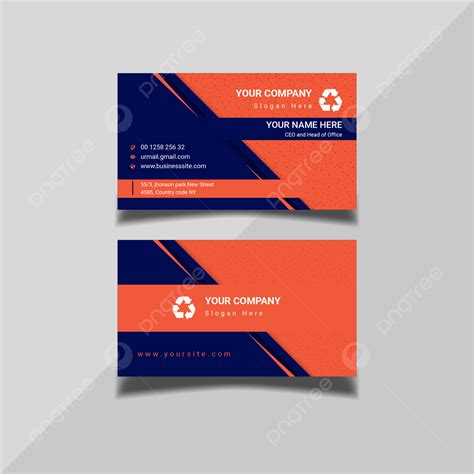 Orange Elegant Corporate Card Template Download On Pngtree
