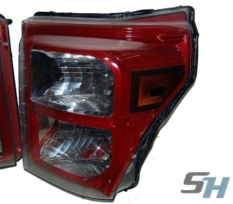 2015 Ford Superduty Ruby Red Custom Painted Headlights