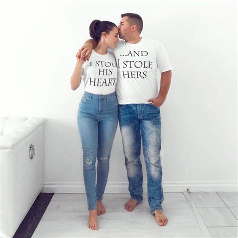 We got all your cute couple outfits are a fun way to get creative and show your affection for one another while staking let them know they're your favorite slice by proclaiming your love with coordinating pizza shirts. His Her tshirt, Couple outfit, Couple matching, Valentine ...