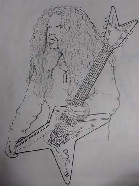 Pin By Hovermind On Dimebag Darrell Sketch Book Heavy Metal Art