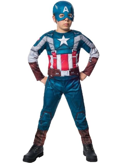 Captain America Winter Soldier Retro Deluxe Boys Costume