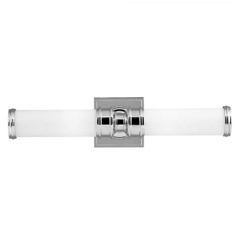 Basically, those wall light fixture allow you to drastically improve the decor of any spaces located indoor or outdoor. Twin Art Deco Over Bathroom Mirror Wall Light, Chrome with ...