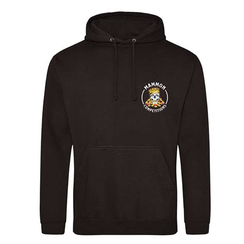 Black Hoodie With Skull Logo Mammon Competitions