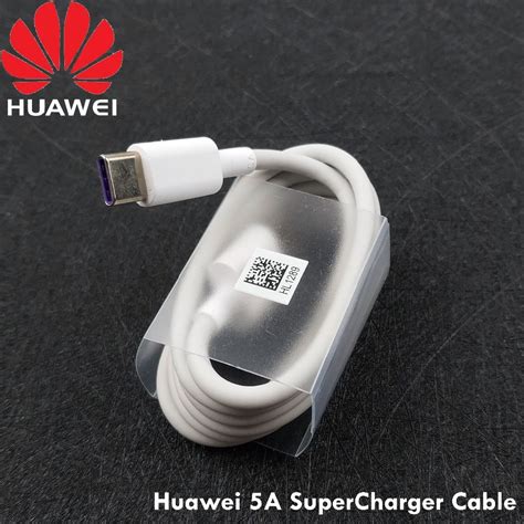 Genuine Huawei P20 Pro Charger Cable 5a Usb Type C Cable 100cm White