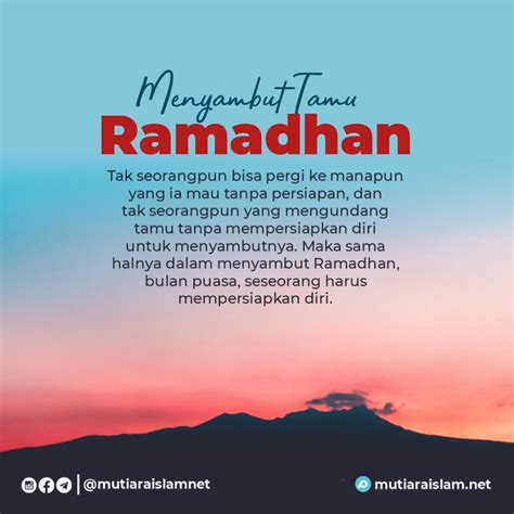 Persiapan Menyambut Tamu Bulan Ramadhan Media Pariwisata
