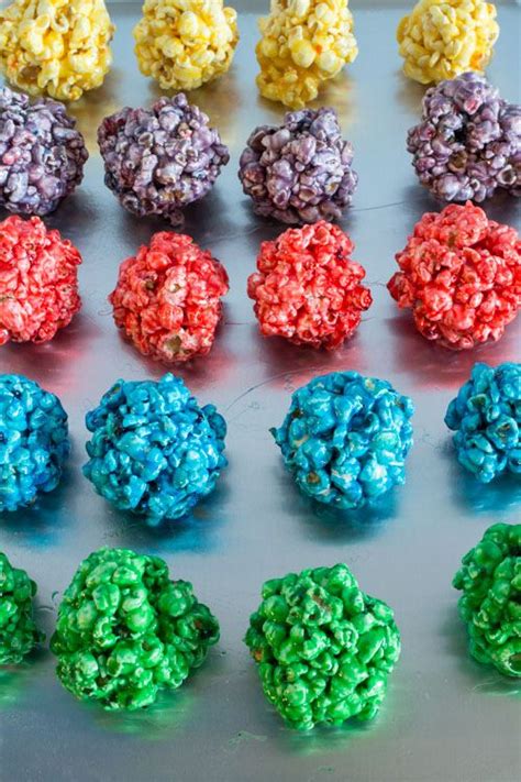 How To Make Rainbow Popcorn Balls Brooklyn Farm Girl Recipe