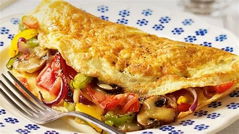 Loaded with your favorite meats and vegetables, these omelets are sure to satisfy. Cheese and Mushroom Omelette