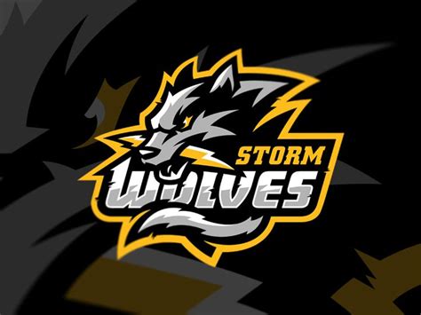 Storm Wolves Sports Logo Design Sports Logo Inspiration Esports Logo
