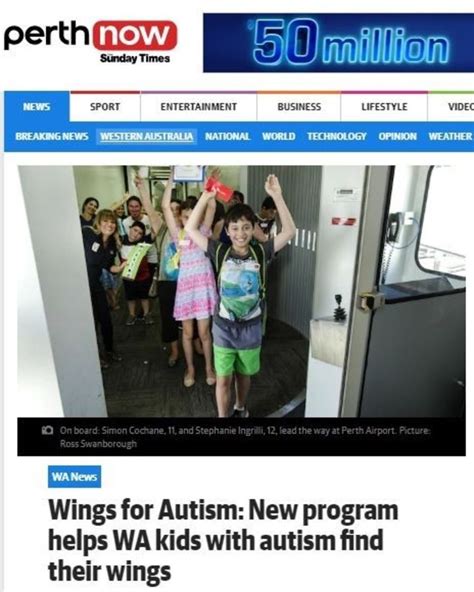 Wings For Autism New Program Helps Wa Kids With Autism Find Their