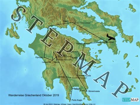 Stepmap Griechenland Landkarte F R Europa