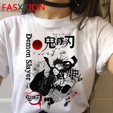 Kimetsu No Yaiba Demon Slayer T Shirt Women Graphic Top Tees Japanese