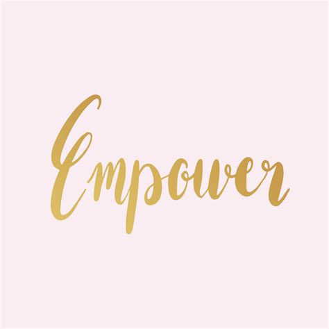 Empower Word Typography Style Vector Download Free Vectors Clipart