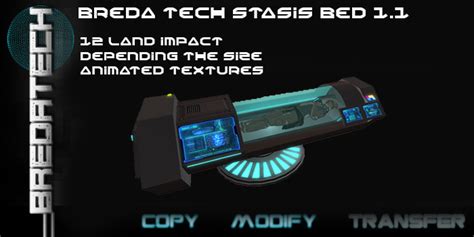 Second Life Marketplace Breda Tech Stasis Bed 1 1 Boxed