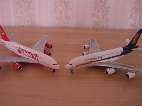 A main deck and an upper deck, which are conveniently linked by fixed stairs forward and aft. My custom Jet Airways A380 model