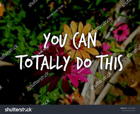 Inspirational Quotes Motivations Success On Natural Stock Photo