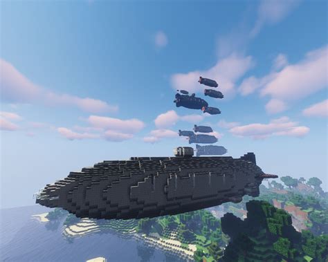 Imperial Navy Battleship L Corp For Movecraft Minecraft Map