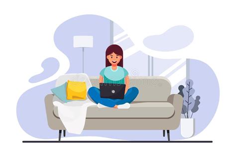 Male Freelancer Working Remotely From His Desk Freelance Concept