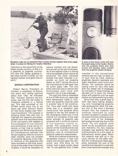 Graphite Rods 1978 Bass Fishing Archives