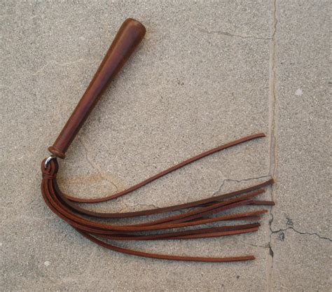 French Martinet Leather Whip