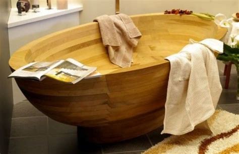 30 Relaxing And Chill Wooden Bathtubs Wooden Bathtub Furniture