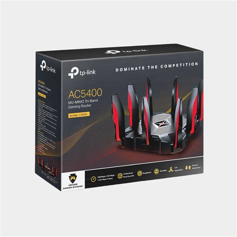 Tp Link Archer Ac5400 Mu Mimo Tri Band Gaming Router Archer C5400x