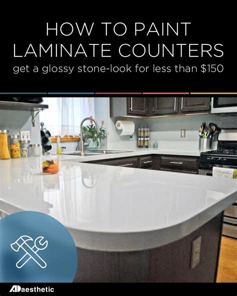 If it is possible, can you paint countertops to look like marble or granite? DIY Glossy Painted Counters | Painting laminate ...