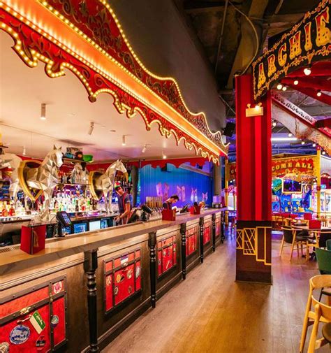 Archie Brothers Cirque Electriq Newmarket Circus Themed Arcade Bar