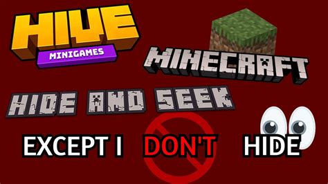 Minecraft Hide And Seek Except I Dont Hide Youtube