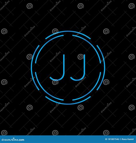 Creative Letter Jj Logo Design Vector Template Digital Linked Letter