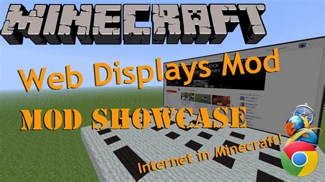 Minecraft Mod Showcase Web Displays Mod Youtube