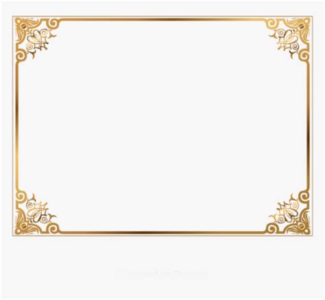 Ftestickers Frame Borders Gold Golden Ornate Gold Frame Vector