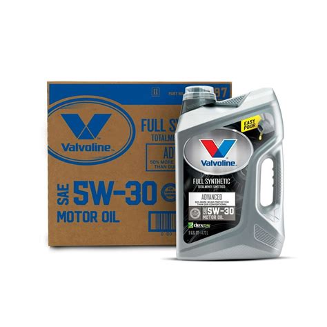 Valvoline Full Synthetic Advanced 5w 30 Motor Oil 5 Quarts 3 Pack