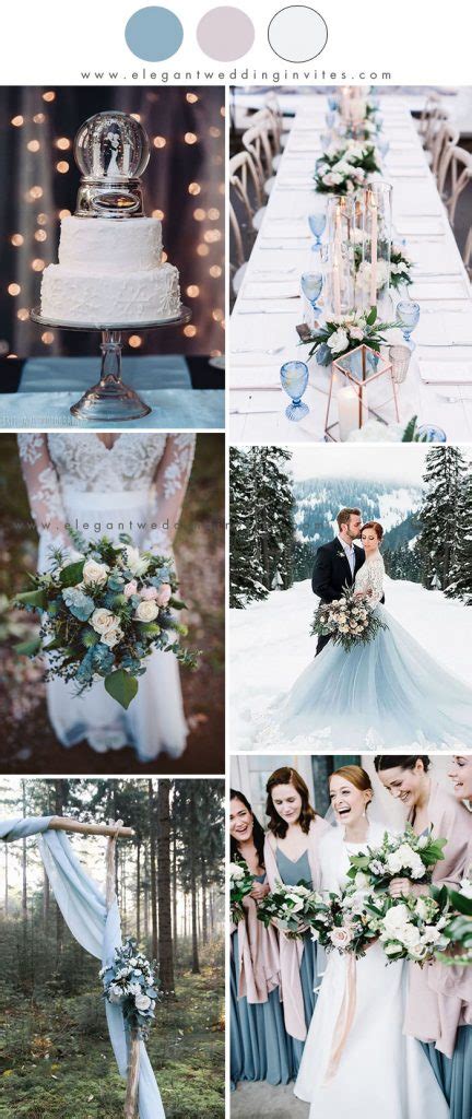 10 Best Winter Wedding Color Palettes For 2023 And 2024