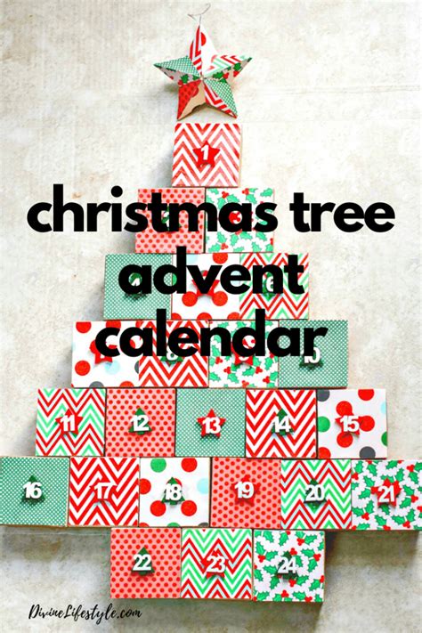 Diy Christmas Tree Advent Calendar Paper Mache Boxes Divine Lifestyle