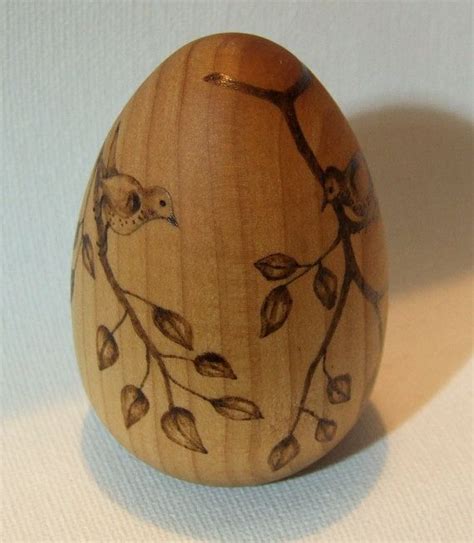 Custom Decorated Wooden Egg Original By Whitetreegallery On Etsy £23