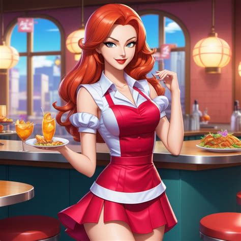 Jessica Rabbit Waitress By Khaoticcartoons On Deviantart