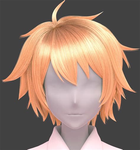 Artstation Anime Boy Hairstyles Pack Blend Files Game Assets