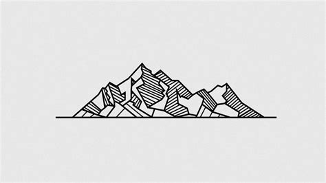 35 Geometric Mountains Tattoos