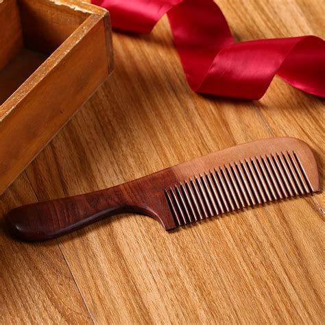 3xaromatic Natural Wood Comb Handmade Decorative Wooden Hair Comb For