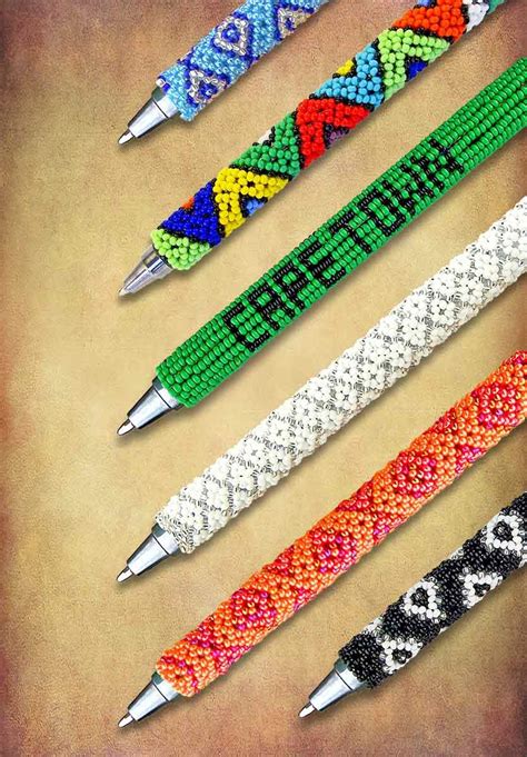 African Beaded Pens Traditional African Beaded Pens Handmade In South