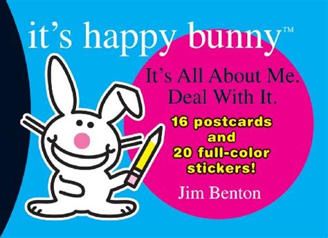 Buy Its Happy Bunny Postcard Book 1 Its All About Me Deal With It Online At Desertcartindia