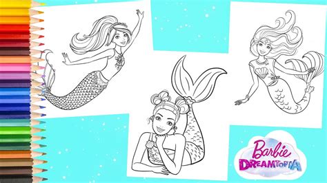 Barbie dreamtopia giant coloring & activity book mattel on amazon.com. Coloring Barbie Mermaid Dreamtopia Coloring Book ...