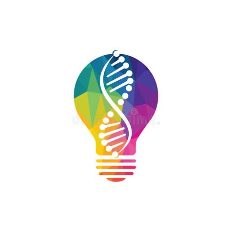 Creative Science Genetics Vector Logo Design Human Dna Logo Stock