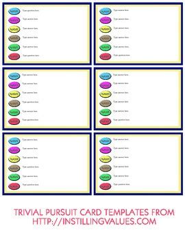 Check spelling or type a new query. Blank Tab and Type Trivial Pursuit Cards by Shauna Conway | TpT