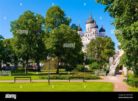 Tallinn Capital Of Estonia In Summer Stock Photo Alamy