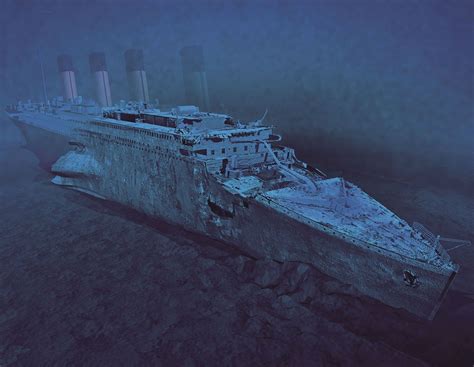 Noaa/institute for exploration/university of rhode island). Titanic Under Water | Titanic 3d cg digital art shipwreck ...